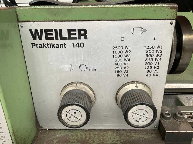 1987 weiler praktikant 140b universele draaibank - afbeelding 6 van  19