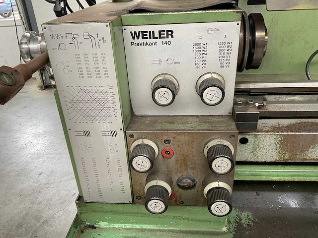 1987 weiler praktikant 140b universele draaibank - afbeelding 18 van  19
