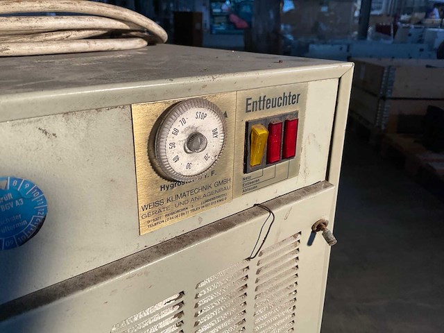 1987 weiss technik bouwdroger - afbeelding 2 van  3