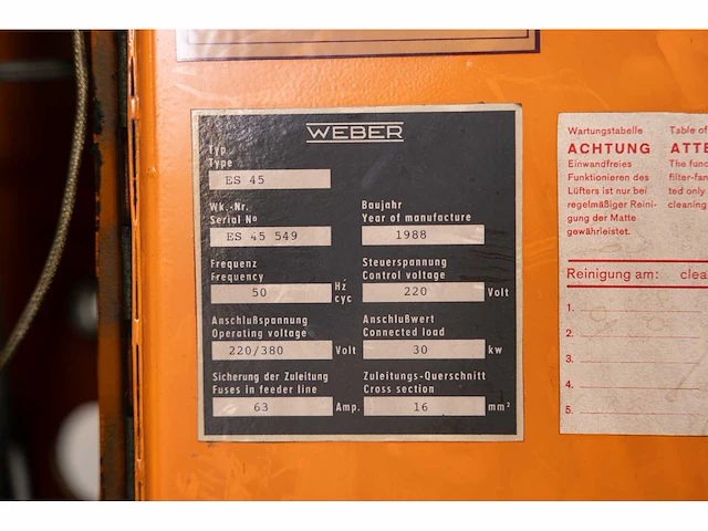 1988 - weber - es 45-549 - extruders - afbeelding 2 van  11