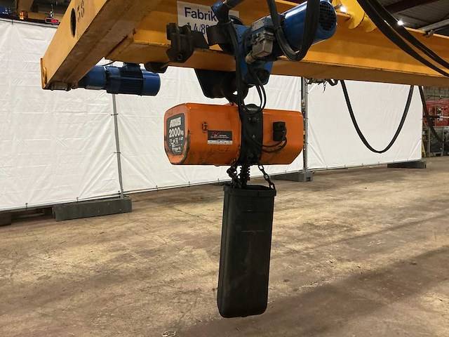 1988 abus 2.000 kg x 7,20 m bovenloopkraan - afbeelding 2 van  14