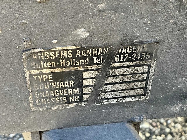 1988 anssems a-s1450vv aanhangwagen - afbeelding 9 van  18