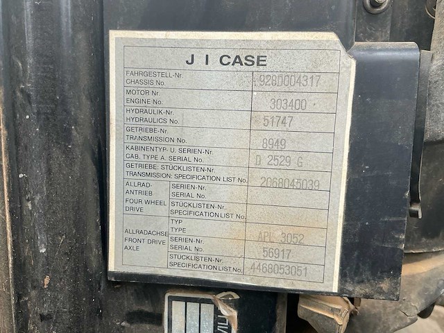 1988 case international 1255xl vierwielaangedreven landbouwtractor - afbeelding 21 van  32