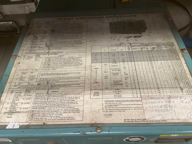 1988 christie electric corp rf80h charger / analyzer - afbeelding 2 van  2