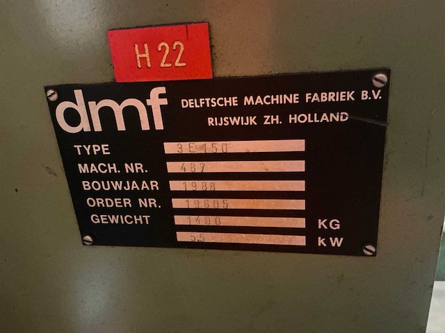 1988 dmf 3e150 guillotineschaar - afbeelding 8 van  9