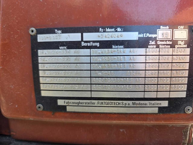 1988 fiat 100-90dt vierwielaangedreven landbouwtractor - afbeelding 14 van  40