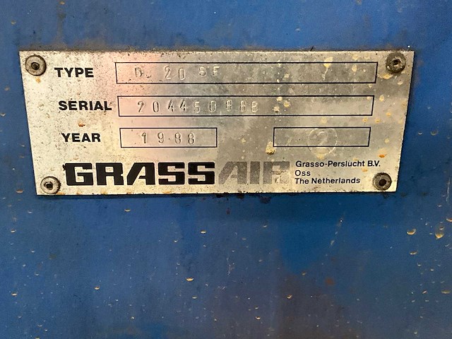 1988 grassair d 20 se persluchtdroger - afbeelding 3 van  3