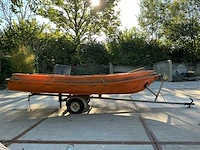 1988 jeanneau new matic 360 polyester boot met enkelassige boottrailer, lier en roeispanen - afbeelding 11 van  25