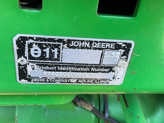 1988 john deere 4050 vierwielaangedreven landbouwtractor - afbeelding 15 van  22