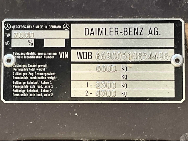 1988 mercedes-benz 700 d bedrijfswagen - afbeelding 28 van  34