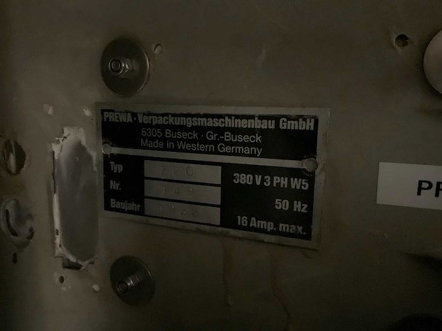 1988 prewa verpakkingsmachine - afbeelding 6 van  7