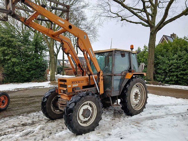 1988 renault 75.14 ls vierwielaangedreven landbouwtractor met voorlader - afbeelding 1 van  23