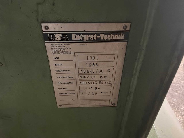 1988 rsa rasamat 1001 borstelafbraammachine - afbeelding 6 van  6