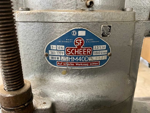1988 scheer zf630 zwaluwstaart freesmachine - afbeelding 10 van  10
