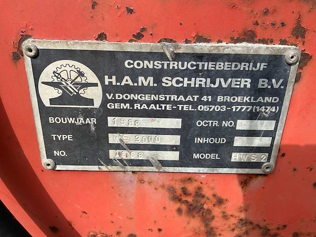1988 schrijver ws 3000 grondschaaf - afbeelding 7 van  7