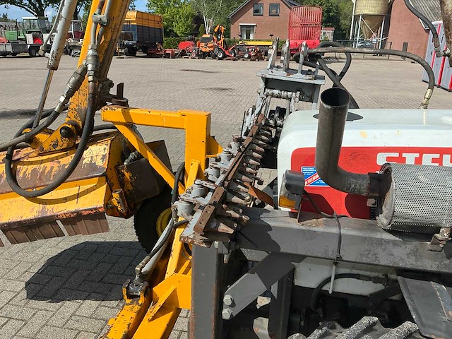 1988 steyr 8075 compacttractor met slotenmaaier - afbeelding 2 van  23
