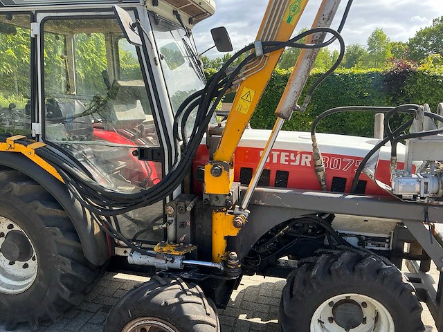 1988 steyr 8075 compacttractor met slotenmaaier - afbeelding 5 van  23
