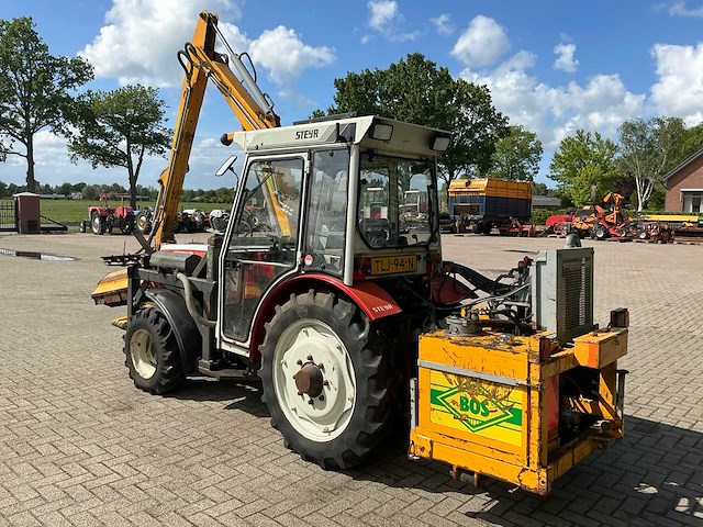 1988 steyr 8075 compacttractor met slotenmaaier - afbeelding 21 van  23