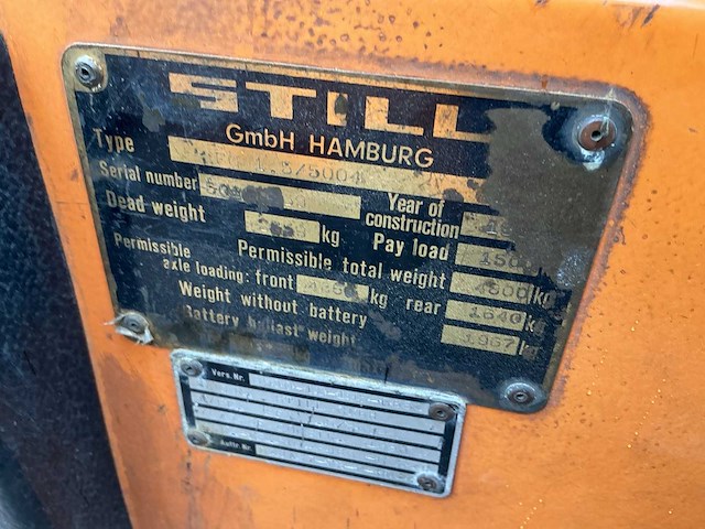 1988 still efg1.5 vorkheftruck - afbeelding 2 van  10