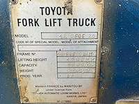 1988 toyota 42 5 fgf 25 vorkheftruck - afbeelding 12 van  18