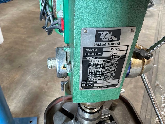 1988 tru tool tt-16a kolomboormachine - afbeelding 3 van  11