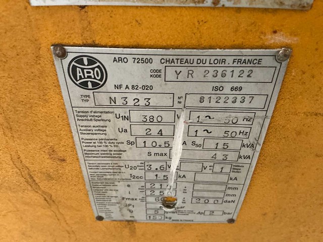 1989 aro/eurolas n323 puntlasmachine’s (2x) - afbeelding 4 van  21