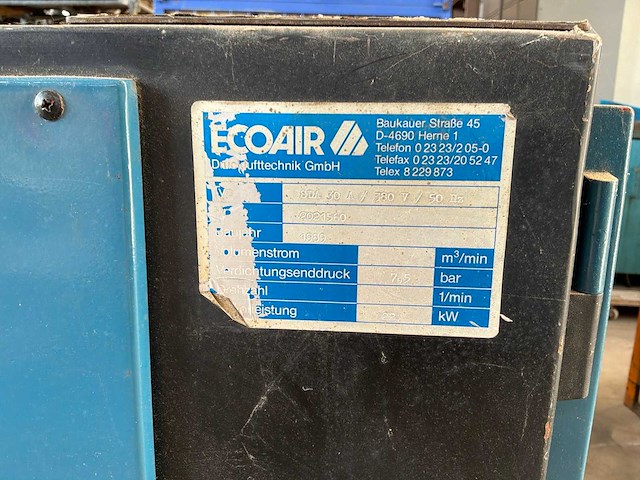 1989 ecoair sda 30 a schroefcompressor - afbeelding 11 van  12