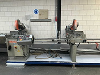 1989 elumatec dg 79 dubbele aluminium verstekafkortzaagmachine - afbeelding 3 van  11