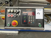 1989 elumatec dg 79 dubbele aluminium verstekafkortzaagmachine - afbeelding 5 van  11