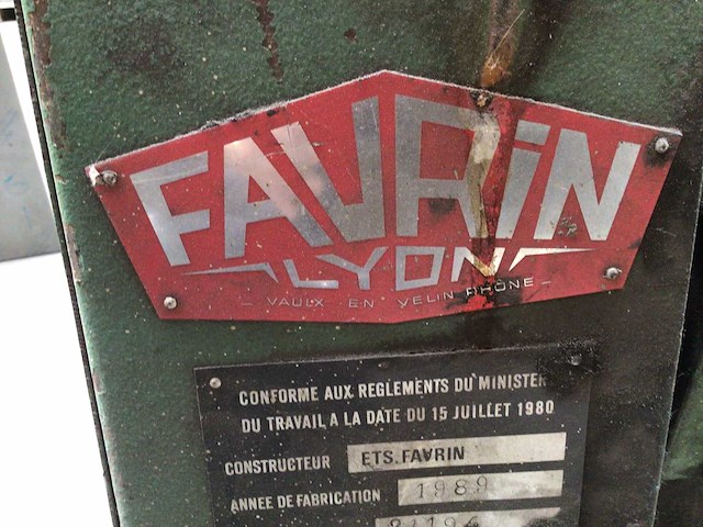 1989 favrin rt2f plaatwalsmachine - afbeelding 6 van  7