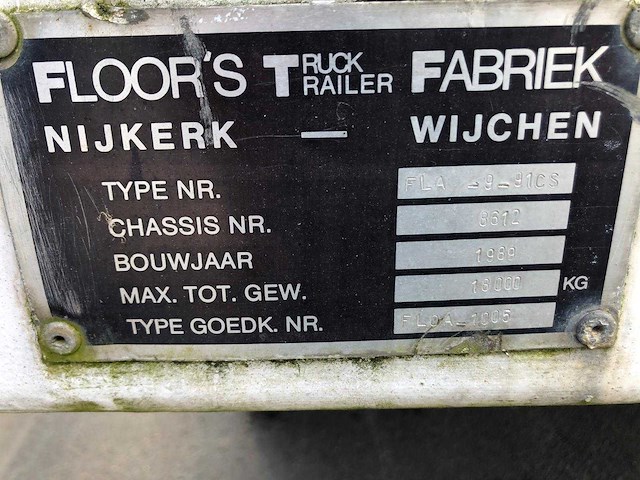 1989 floor fla-9-91cs wb82tf aanhangwagen - afbeelding 3 van  15