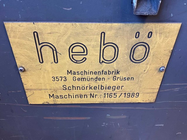 1989 hebö sierbuig machine - afbeelding 2 van  2