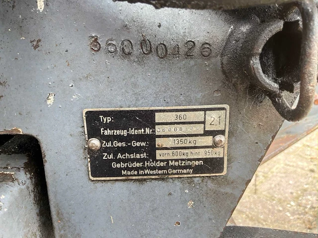 1989 holder 360 minitractor - afbeelding 13 van  20