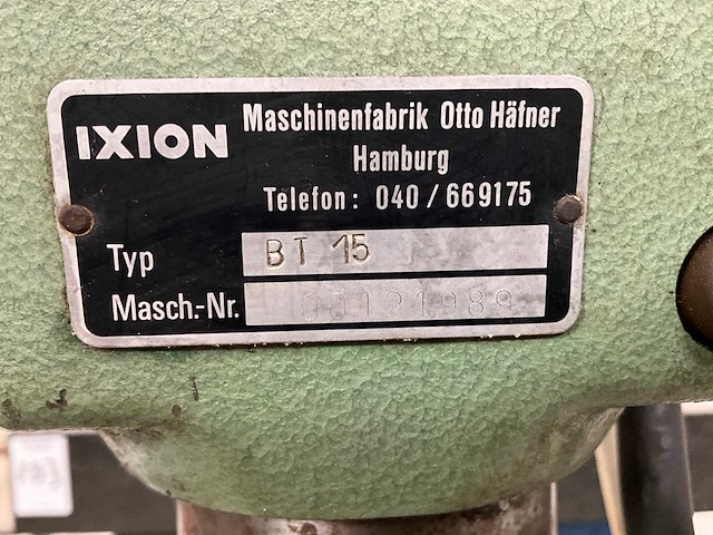 1989 ixion bt 15 kolomboormachine - afbeelding 9 van  9