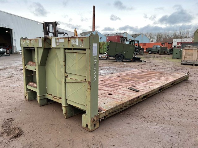 1989 lohr 20 pieds plm haakarm platform - afbeelding 1 van  6