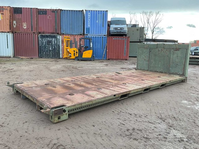 1989 lohr 20 pieds plm haakarm platform - afbeelding 5 van  6