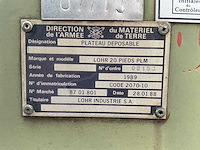 1989 lohr 20 pieds plm haakarm platform - afbeelding 6 van  6