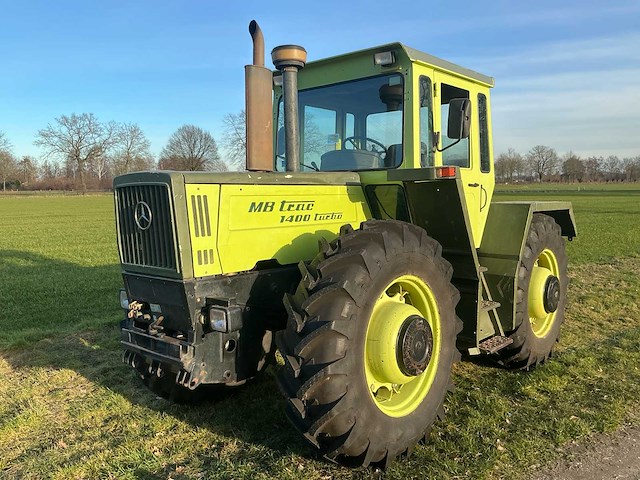 1989 mercedes-benz mb trac 1400 turbo vierwielaangedreven landbouwtractor - afbeelding 1 van  38