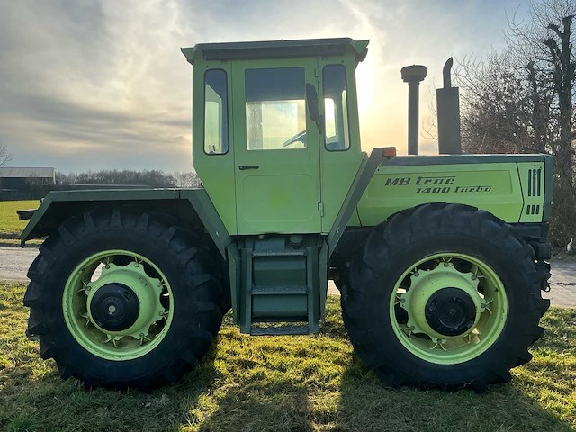 1989 mercedes-benz mb trac 1400 turbo vierwielaangedreven landbouwtractor - afbeelding 3 van  38
