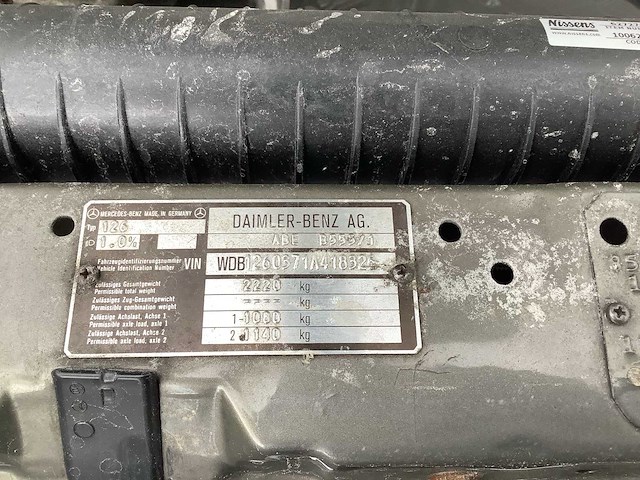 1989 mercedes-benz s-klasse 500 sel gkz-94-f - afbeelding 22 van  29