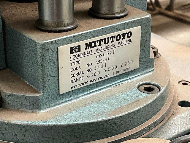 1989 mitutoyo cx-652d 3-d hoogtemeter met vlaktafel - afbeelding 8 van  9