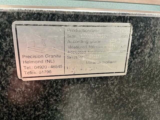 1989 mitutoyo cx-652d 3-d hoogtemeter met vlaktafel - afbeelding 9 van  9