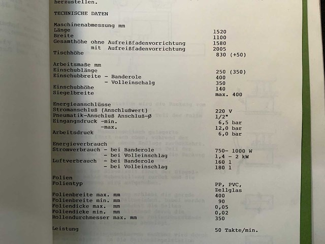 1989 pester pewo-fold cellofaan omwikkelmachine - afbeelding 5 van  13