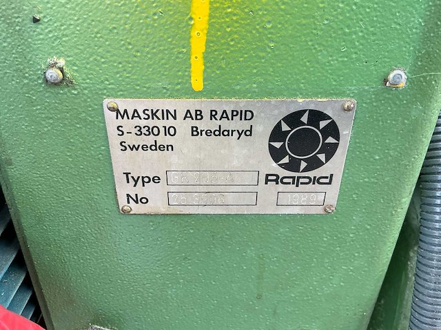 1989 rapid gk 205-a granuleermachine / snijmolen - afbeelding 10 van  10