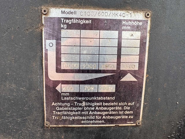 1989 steinbock boss c100/60d/mk4c-1 heavy-duty ruwterrein vorkheftruck - afbeelding 1 van  14