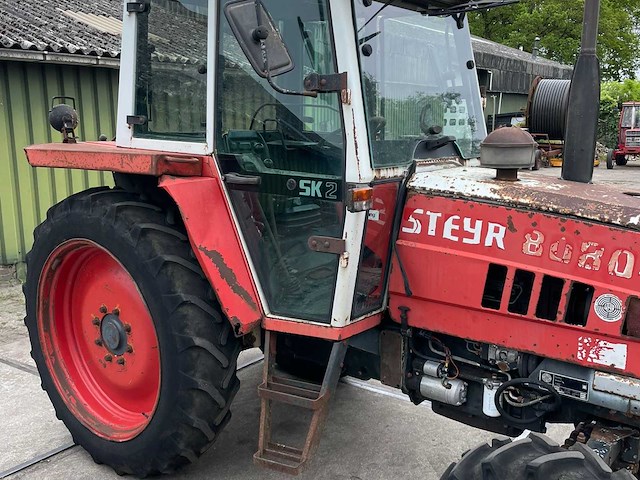 1989 steyr 8080 oldtimer tractor - afbeelding 7 van  17