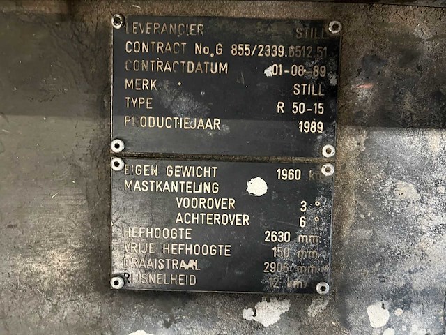 1989 still r50-15 vorkheftruck - afbeelding 5 van  5