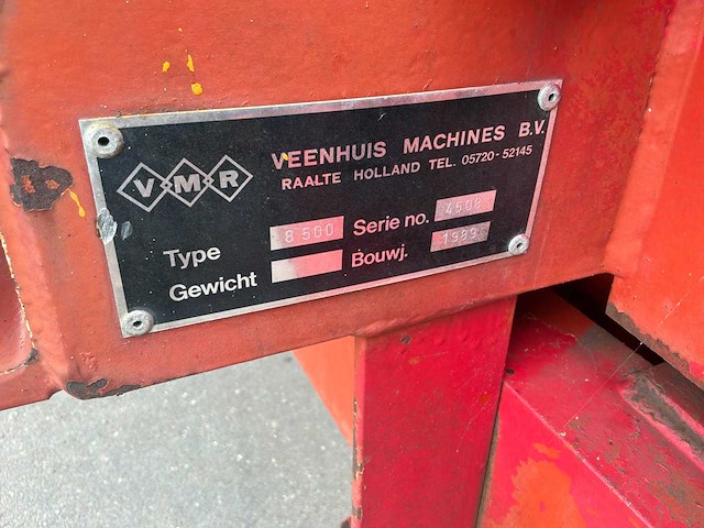 1989 veenhuis 8500 kipper - afbeelding 6 van  6