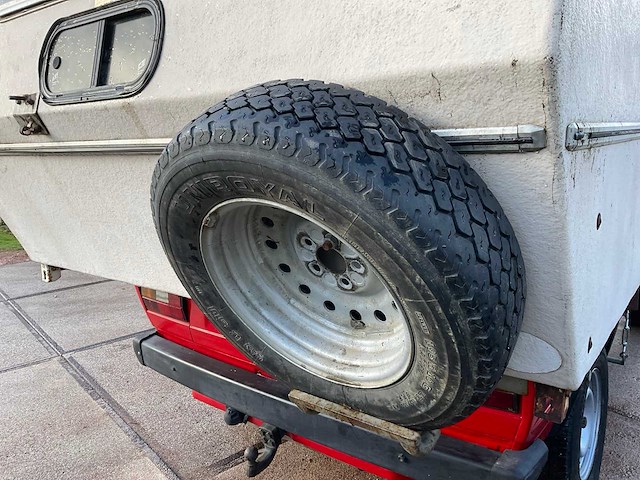 1989 volkswagen/steyr-puch t3 syncro 4x4 16 inch dubbele cabine camper - afbeelding 9 van  72