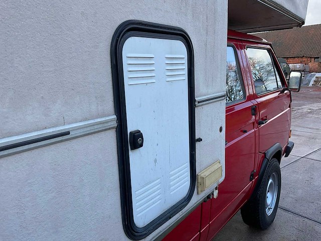 1989 volkswagen/steyr-puch t3 syncro 4x4 16 inch dubbele cabine camper - afbeelding 10 van  72